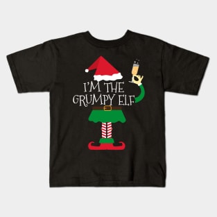 I'm The Grumpy Elf Christmas Kids T-Shirt